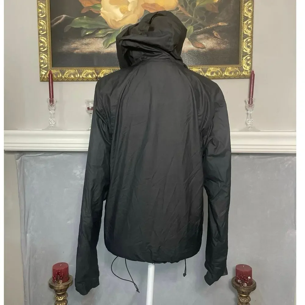 The North Face Men's Black Hooded Windbreaker Jacket Size Small